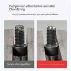 Deburring External Chamfer Tool, Bolt Thread Repair Tool, Hardware Power Tool Accessories, Versatile Tool, for Electric Drill, Removes Burrs for Bolts, Screws, and Threads [Sold 619 units]