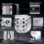 16FT Retractable Tape Measure Stainless Steel Measuring Tape With One sided Scale Waterproof Portable AutoLock Ruler With Magnetic engineer tape