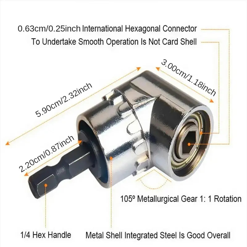Impact Grade Electric Hand Tool, Screwdriver Socket Adapter Extension Set, Power Drill Sockets Adapter Set, Drill Attachment