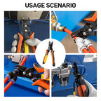 Air Hose Connector Removal Tool Push-to-Connect Fittings Disconnect Pliers for Automotive Pneumatic Air Line Repair Quick Release Fitting Pliers PVC One-Hand Operation Compact Design
