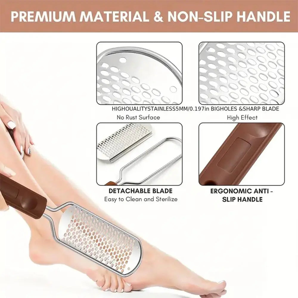 Stainless Steel Foot Board File, Foot Board To Rub Off Old Calluses, Foot Care Grinder, Grinding Foot Skin Tool, Foot Callus Remover [Sold 664 units]