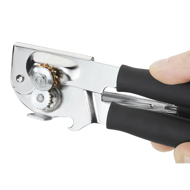 Manual Can Opener with Soft Handles,Commercial Can Openers Heavy Duty, Ergonomic Easy-Turn Crank for Seniors,Industrial Can Opener for Restaurant