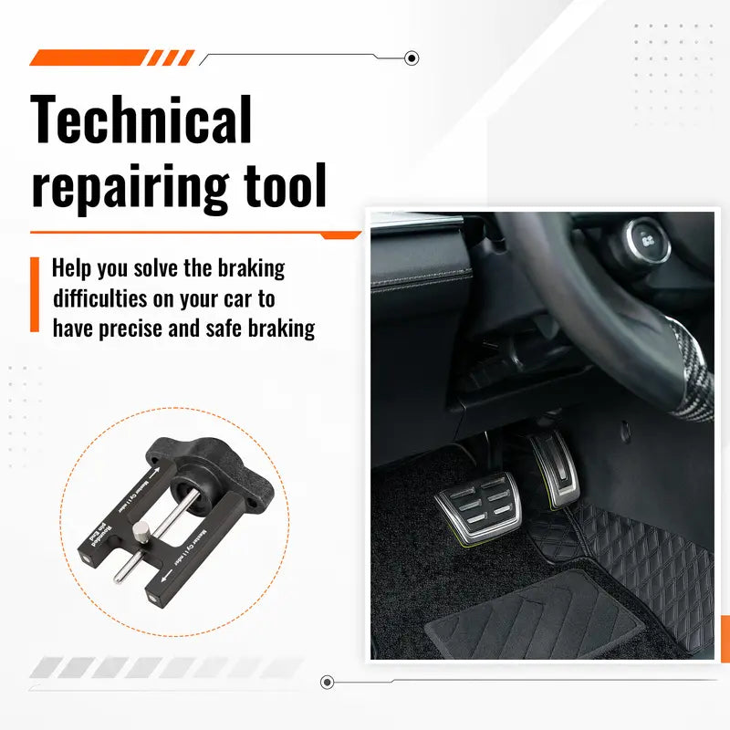 Brake Adjustment Tool, Brake Booster Rod Adjustment Tool, Brake booster with master cylinder,Pushrod Power For Adjustable Braking Distance of Brake Pedal  [Sold 426 units]