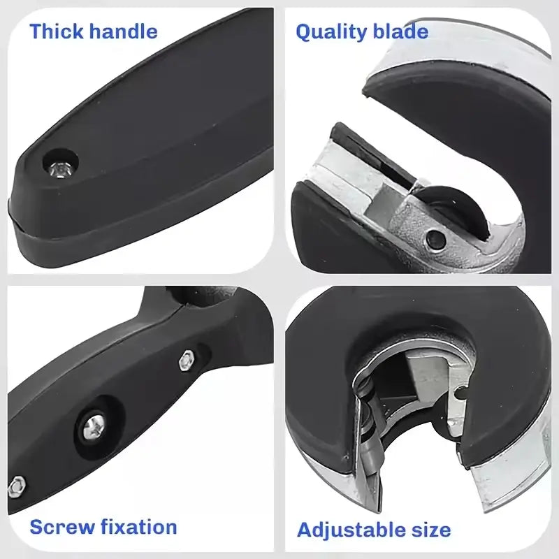 Ratchet Pipe Cutter Tool, Ratcheting Pipe Cutter, One Hand Quick Cutting, Cuts Stainless Steel Copper Aluminum, Suitable for Home Work, 5/16-1-1/8 Inch, Hardware, Hand Tools