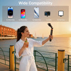 Smartphone Selfie Stick with Wireless Remote, Upgraded Stable Cellphone Tripod Stand, Tech Accessories for iPhone 17/16/15/14/13 & Mobile Devices, Cool Gadgets for Travel Tripod Standing Photo