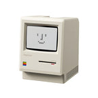 Retro Macintosh Mini Computer Desktop Clock - USB-Connected Unique Design Table Ornament, Room Decor, Home Accessory, Boyfriend Birthday Gift (2026 Advent Calendar Inclusion) [Sold 274 units]