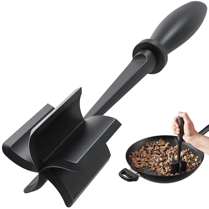 Handheld Meat Chopper, Non-Stick Meat Mincer & Manual Hamburger Meat Masher, Chicken Shredder Tool, Multifunctional Kitchen Cooking Accessory, Cooking Tools #GLOBAL PICKS