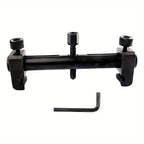 Adjustable Crankshaft & Power Steering Pump Pulley Removal Tool - 2025 Upgraded Design with Adjustable Arms, Heavy Duty Ratchets, Ratchet Combination Wrenches [Sold 386 units]