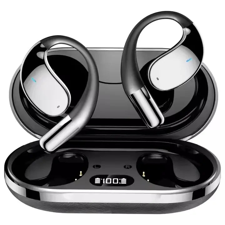 AI Translator Earbuds Real-Time, 3-in-1 Ultra Open Ear Bluetooth Headphone Translator 144 Languages & Accents, with Charging Case for Travel & Learning & Business Negotiation, iOS & Android Compatible