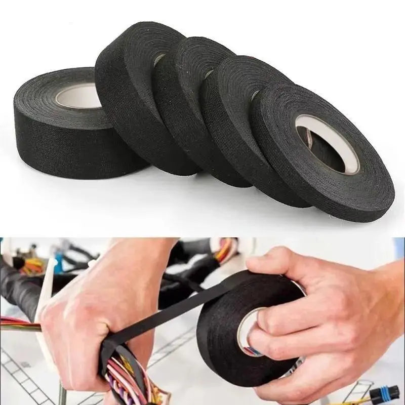 15 m High-Temperature-Resistant Flame-Retardant Waterproof Insulation Tape, Velvet Wire Cable Electrical Insulation Tape, Adhesive Tape