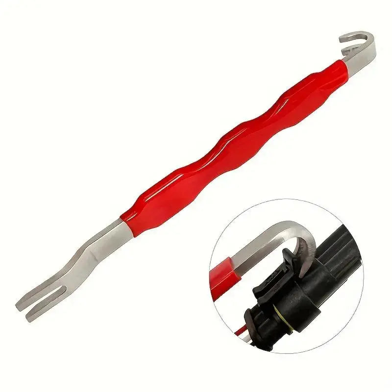Combo Pack-Automotive repair pliers, automotive electrical disconnect pliers kits, high carbon steel connector splitters, hose clamps, automotive trim clip removal pliers, plug release tools, and wire terminal removal tools.