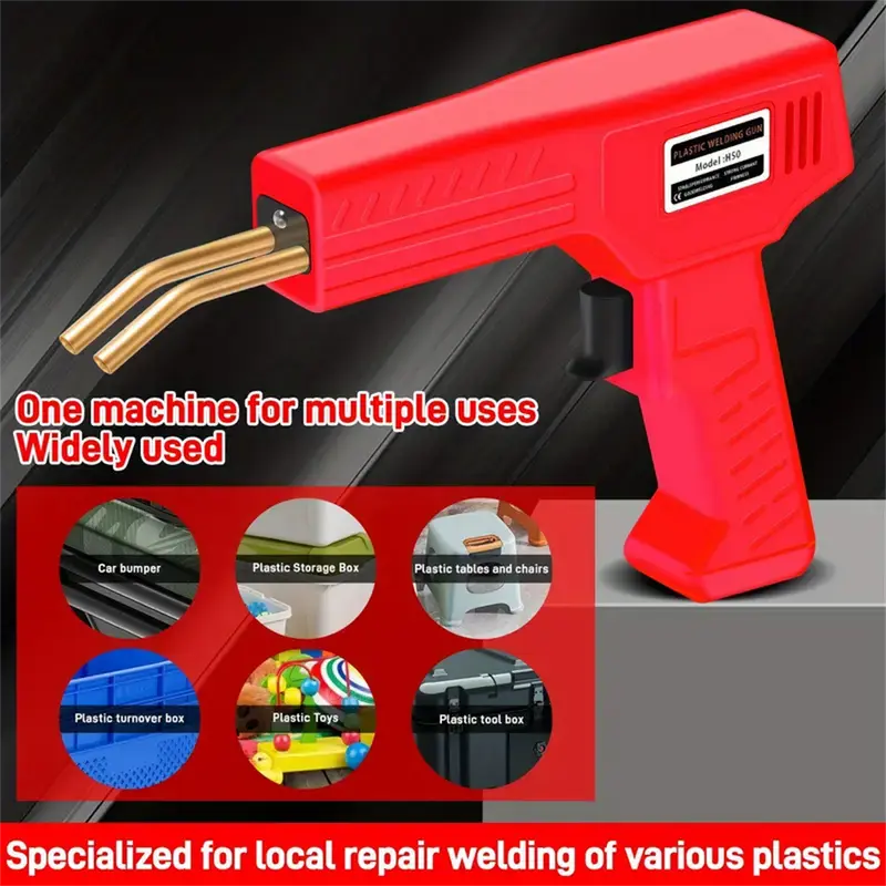 New Plastic Welder Rapid Fever Welding Repair Kit with Welding Nails + Pliers Plastic Welding Gun Used to Repair Most Plastic Cracks Repair Kit Overheating Protection