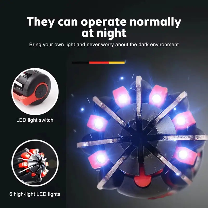 【Summerwins】JOYTUTUS 8-in-1 Multi-Tool Screwdriver Kit with Worklight & Flashlight, Portable Professional Tool for Home & Car, Multi-Tool Screwdriver Sets