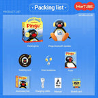 Pingu Bobble Head Bluetooth Speaker - Chargeable Multifunctional Desktop Speaker, Wireless Party Audio, Cute Kawaii Penguin Desk Decor, Whimsical Quirky Gifts for Women, USB-C Charging Retro Mini Device（1,000+ sold）