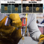 12-Piece Multi-Size Diamond Abrasive Drill Bit Set - Ceramic Drill Bits, Power Tool Accessories with 0.24in-1.38in (6mm-35mm) Inches/MM Sizing for Tile, Porcelain, Marble, Glass Cutting [Sold 706 units]
