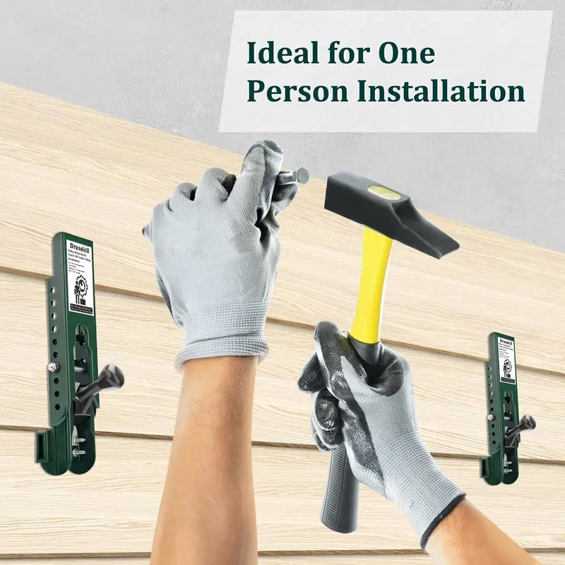 RDS SCM Siding Installation Tools Compatible with 5/16- Inch Fiber Cement Siding, Siding Mounting Kit with Adjustable Reveals, Lap Siding Gauge Made of Polycarbonate Body, Green,father'sdaygifts Hardware