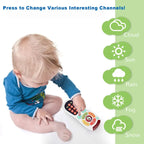 Baby Remote Control Toy, 20 Unique Learning Remote Buttons, Plays Baby Music Tunes, Flashing Lights, Early Educational Baby Christmas Birthday Stuffer, back to school [Sold 613 units]