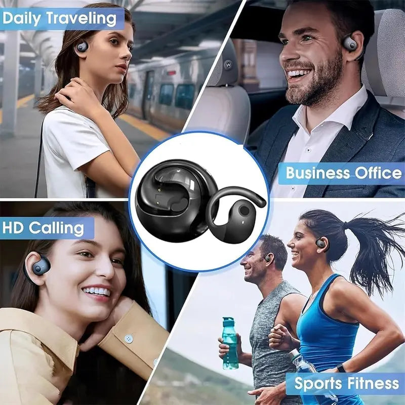 Wireless Bluetooth Earphones Wireless Bluetooth 5.4 Waterproof Sport Headsets Support Playing Music Phone Calls Headphones Noise Reduction Headphones with Mic