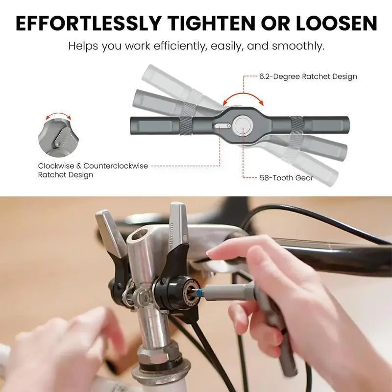 Ratchet Magnetic Screwdriver Set, S2 Steel Precision Screwdriver Set - Removable Self Assembly Screwdriver Kit for Furniture Assembly and Repair - Gift for DIYer [Sold 592 units]