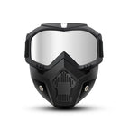 A Full-face Goggle with Anti-fog High-definition Lenses, a Detachable and Adjustable Ski Mask, and a Comfortable Handyman mask Sponge Pad - Made of Plastic Yard Work