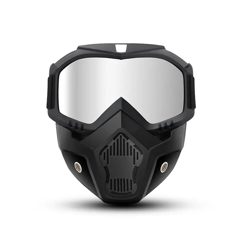A Full-face Goggle with Anti-fog High-definition Lenses, a Detachable and Adjustable Ski Mask, and a Comfortable Handyman mask Sponge Pad - Made of Plastic Yard Work