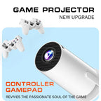 Smart Gaming Projector Android Projector with Wireless Controller and IR Remote Control