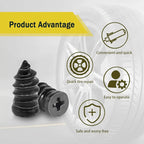 60PCS Tire Repair Rubber Nail, Vacuum Tire Repair Kits Spiral Rubber Nails, Tire Screw Plug Fast Tool Self Service Tire Repair Nail for car, Motorcycle, Truck, Tractor Tire Puncture Repair  [Sold 1000+ units]