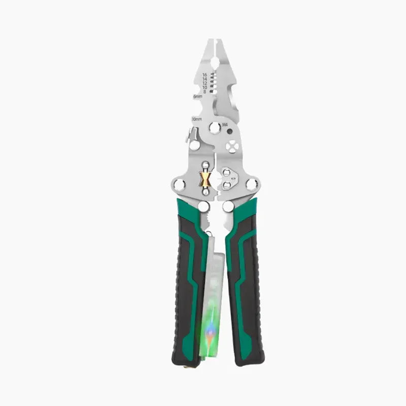 Multifunctional Foldable Wire Stripping Scissors with Electrical Test
