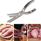 BBQ Rib , Rib Membrane Remover Stainless Steel Tool Kit, with Arc Clamp & Non-Slip Grip, Ergonomic Design for Easy Membrane Removal, Dishwasher Safe BBQ Accessories