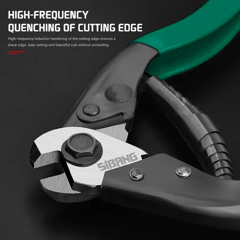 Steel Wire Rope Cutter with Plastic Handle, Efficient Cutting, Rebound Design Lever Principle, Safety Lock Hook, Heavy Duty Wire Cutters, Industrial Cable Cutting Tool, Cable Cutters [Sold 574 units]