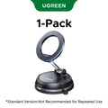 Vacuum Suction Magnetic Car Phone Mount, Unpowered 360° Rotatable Foldable Adjustable Smartphone Holder, Noiseless Car Phone Stand for for iPhone & Android Devices