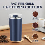 Grind in Seconds! High-Power 300W Electric Coffee Bean Grinder for Nuts, Grains, Spices | Fast & Food-Grade | Stainless Steel Mill | Compact & Easy to Use | A Must-Have Tool for Morning Brew & Healthy Meal Prep | Great Gift Idea!