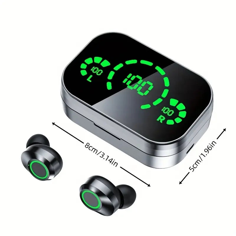 Wireless Earbuds Stereo Headset, Sport Headphones with Touch Control, Lightweight Wireless Earbuds, Bluetooth-compatible Earphones with Charging Case Included, Sports Wireless Earbuds
