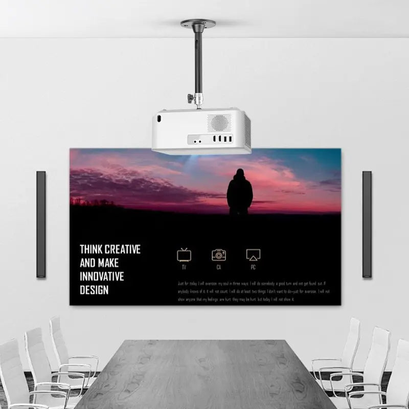 Projector Ceiling Mount Bracket, Adjustable Telescopic Stand with 1/4" Screw Thread, Wall and Ceiling Easy Installation with Screws, Compatible with HY300 Pro, P30, TD80W Mini Projectors and Cameras（1,000+ sold）