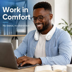 Hands-Free Neck Fan – Portable Wearable Cooling, Lightweight U-Shaped Design for Summer Travel, Outdoor Activities, Office, Commuting & Everyday Comfort