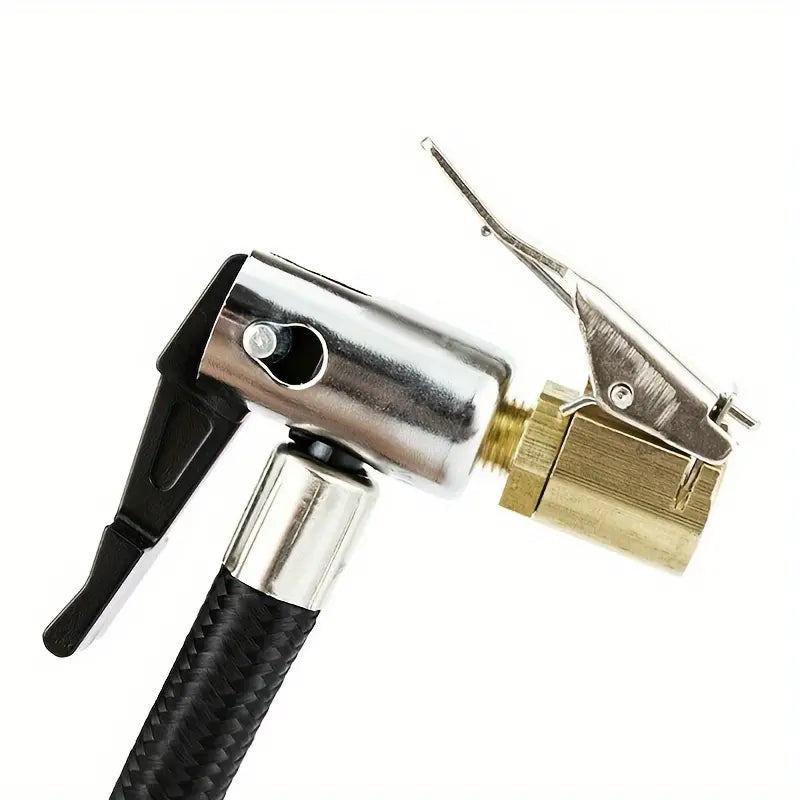 Car Air Pump Connector Tool with Press-Lock Nozzle, Clamp Tire Valve Stem, Vehicle Tire Inflator Adapter, Car Repair Tool, Air Pump Accessories