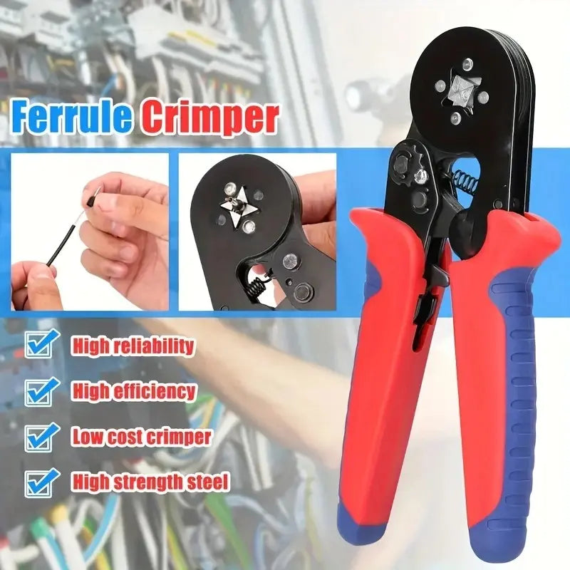 Multifunctional Wire Terminal Crimping Tool, 1 Set Wire Crimping Tool Kit, Wire Crimping Tool Kit with Box, Vlogging Kit, Heavy Duty, Wirepliers, Hand Tools & Dealsforyoudays