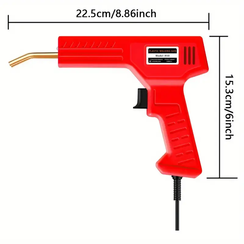 New Plastic Welder Rapid Fever Welding Repair Kit with Welding Nails + Pliers Plastic Welding Gun Used to Repair Most Plastic Cracks Repair Kit Overheating Protection