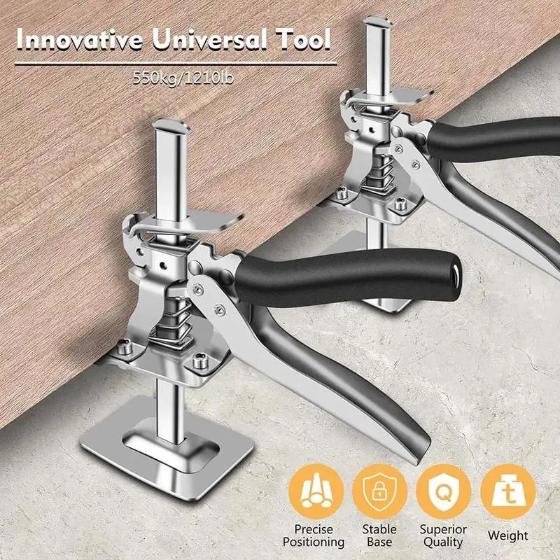 Labor-Saving Arm Jack, Heavy Duty 1 Count Cabinet Board Lifter & Tile Height Adjuster, Hand-Lifting Tool for Door Panels & Drywall Lifting