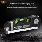 Multifunctional 4-in-1 infrared laser level 2.5m tape measure electronic laser level