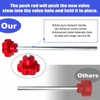14-Piece Set Quick Change Tire Valve Tool Kit,Tire Valve Stem Core Quickly Replacement Tool Kit,Perfect Tool for Replacing Leaky Valves in Cars,ATVs,Trucks,Motorcycles, etc.with 5 TR413 Valve,4-Way Valve Tool  [Sold 1000+ units]