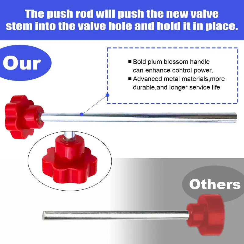 14-Piece Set Quick Change Tire Valve Tool Kit,Tire Valve Stem Core Quickly Replacement Tool Kit,Perfect Tool for Replacing Leaky Valves in Cars,ATVs,Trucks,Motorcycles, etc.with 5 TR413 Valve,4-Way Valve Tool  [Sold 1000+ units]
