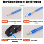 Multifunctional Wire Terminal Crimping Tool, 1 Set Wire Crimping Tool Kit, Wire Crimping Tool Kit with Box, Vlogging Kit, Heavy Duty, Wirepliers, Hand Tools & Dealsforyoudays