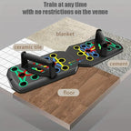 【Upgraded Version】 Push up Board, Push-up Board Training Set,28 Holes Home Push-up Training Board, Pull Bar, Chest Muscle Abdominal Muscle Training Equipment for Men & Women, Fitness Enthusiasts, Upper Body Strength, Portable Design, Ab Workout Machine