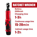Electric Right Angle Ratchet Wrench, Socket Ratchet Wrench, 45 Nm High Torque Tool 3/8-Inch Drive Cordless Torque Wrench, Car Repair Tool for Screw & Nut Removal, Professional Power Tools #GLOBAL PICKS