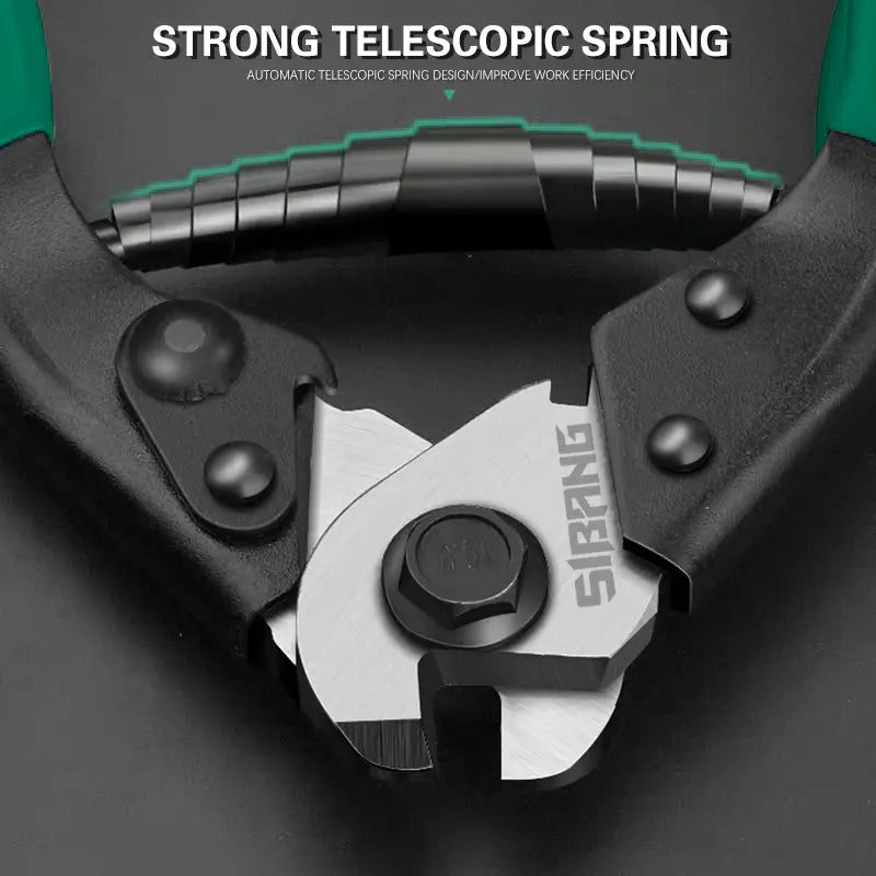 Steel Wire Rope Cutter with Plastic Handle, Efficient Cutting, Rebound Design Lever Principle, Safety Lock Hook, Heavy Duty Wire Cutters, Industrial Cable Cutting Tool, Cable Cutters [Sold 574 units]
