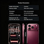 Huaqiangbei 18 Pro Max Smartphone New Launch, 18+256G Burgundy Color, Brand New Unopened, AI Smart Gaming Phone（1,000+ sold）