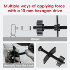 Brake Caliper Compression Tool Heavy Duty Disc Brake Caliper Piston Pad Compressor Spreader Tool Swivel Brake Pad Spreader Tool toolupgrade