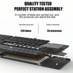 Portable Mini Foldable Bluetooth-compatible Wireless Keyboard with Mouse Touchpad, Ideal for Laptops, Phones & Computers, Compact Design, Folding Wireless Keyboard