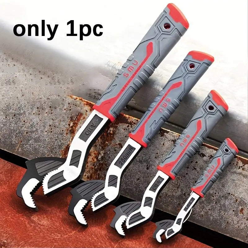 Multifunctional Self-locking Wrench, 8 Inch Pipe Flexible Wrench, Quick-Opening for Water Heating Pipes, Plumbing Repair Wrench, Adjustable Pipe Wrench, Pipe Wrench Set [Sold 617 units]